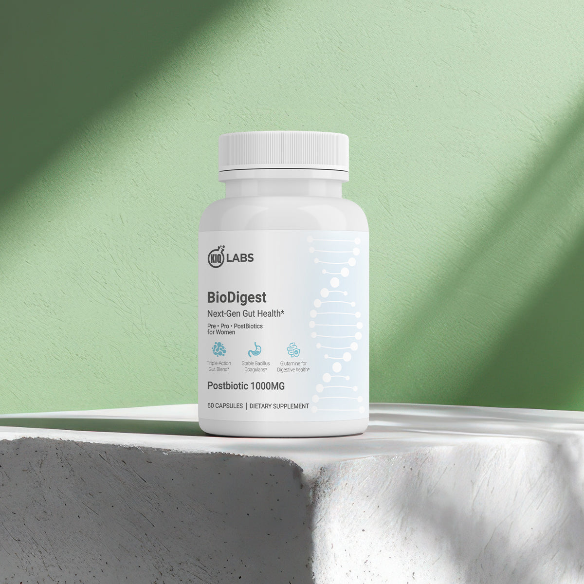 Kiq BioDigest - Total Gut Harmony. From Core to Cell.